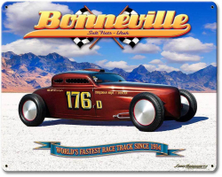Bonneville Speed Coupe Metal Sign