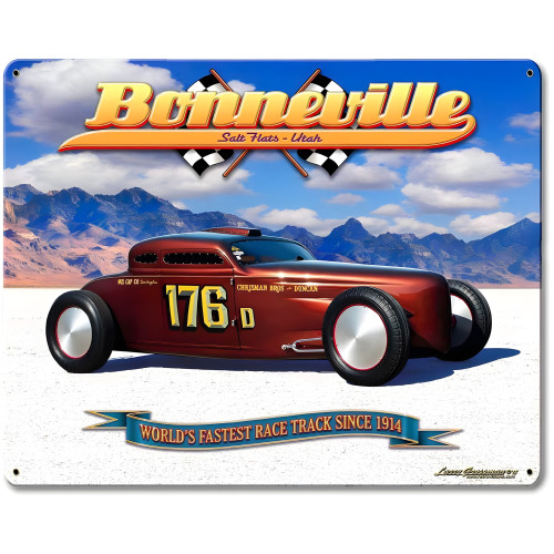 Bonneville Speed Coupe Metal Sign - 15" x 12"