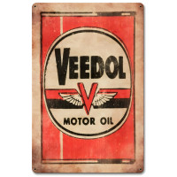 Veedol Motor Oil Metal Sign - 12" x 18"