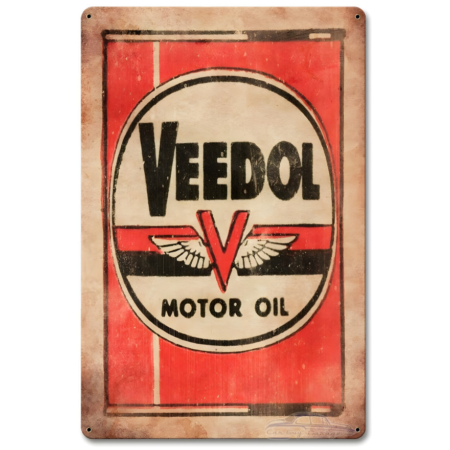 Veedol Motor Oil Metal Sign - 12" x 18"
