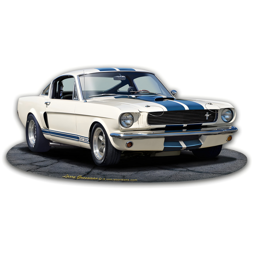1965 Mustang GT 350 Metal Sign - 18" x 8"