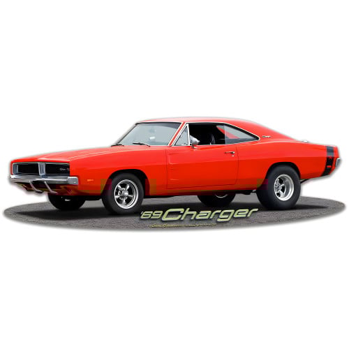 1969 Dodge Charger Metal Sign - 18" x 6"