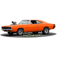 1968 Blown Charger Metal Sign - 18" x 6"