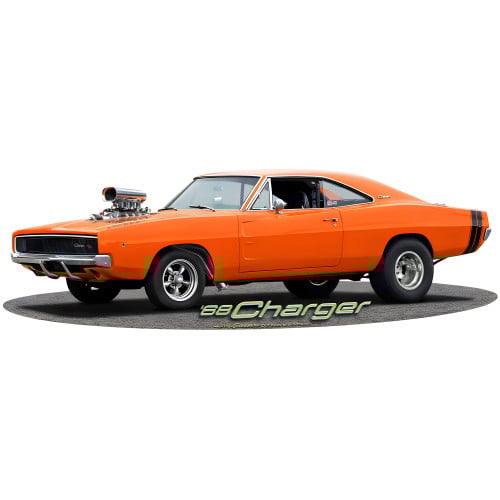 1968 Blown Charger Metal Sign - 18" x 6"
