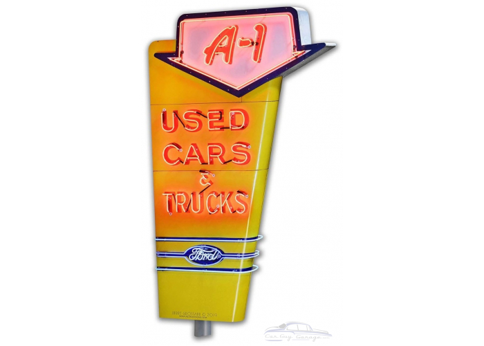 1950's Used Car Sign Metal Sign - 10" x 18"