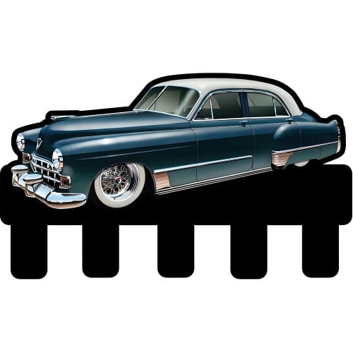 Blue Pontiac Key Holder Metal Sign - 18" x 10"