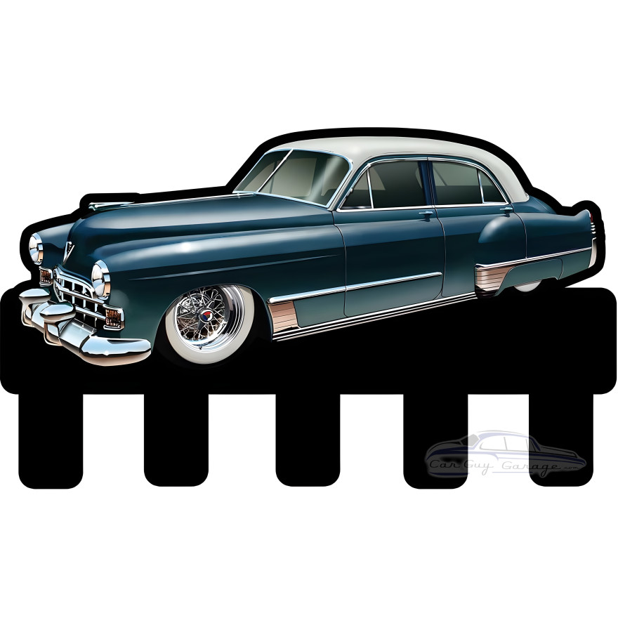 Blue Pontiac Key Holder Metal Sign - 18" x 10"
