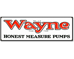 Wayne Gas Pumps Metal Sign