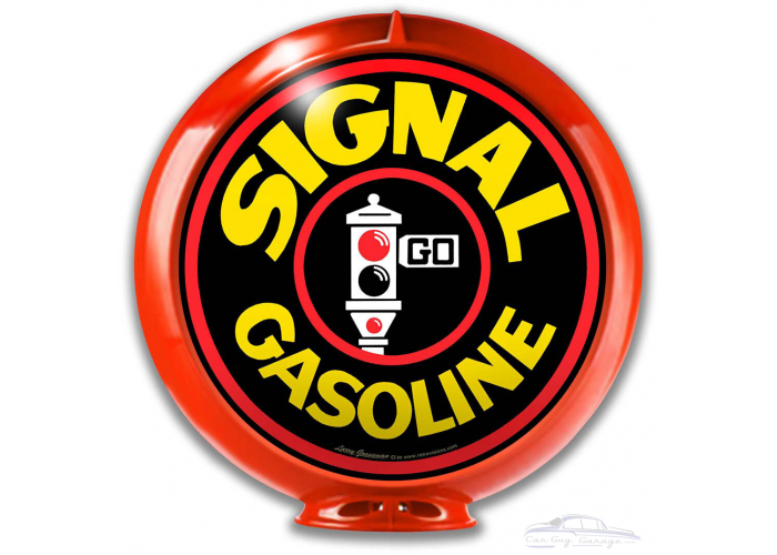 Signal Gas Globe Metal Sign - 14" Round