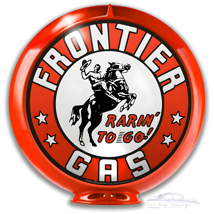 Frontier Gas Globe Metal Sign - 14" Round