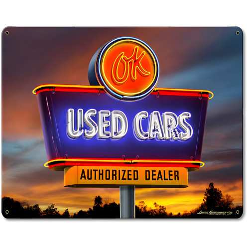 Used Car Metal Sign - 15" x 12"