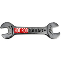 Hot Rod Metal Sign - 24" x 7"