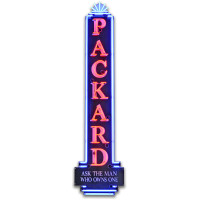 1930s Packard Metal Sign - 4" x 16"