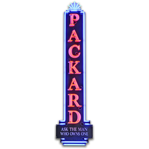 1930s Packard Metal Sign - 4" x 16"