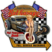 Rat Board Metal Sign - 14" x 14" Custom Shape