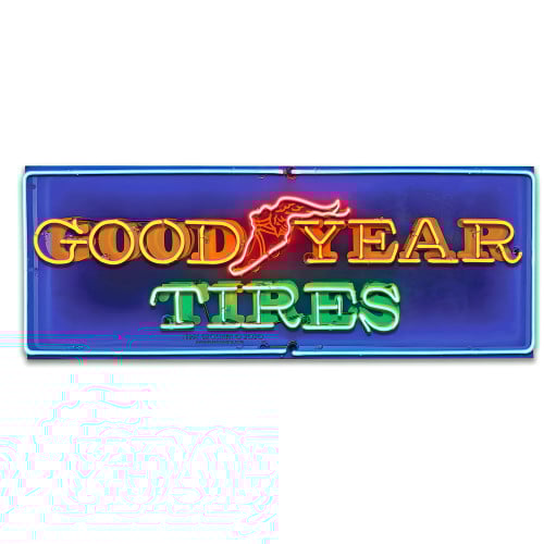 Goodyear Metal Sign - 22" x 9"