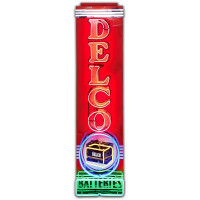 Delco Metal Sign - 22" x 6"