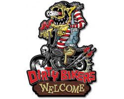 Dirty Bikers Metal Sign - 12" x 16"