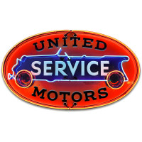 United Service Metal Sign - 18" x 11"