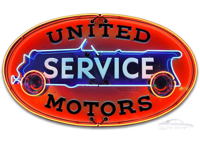 United Service Metal Sign - 18" x 11"