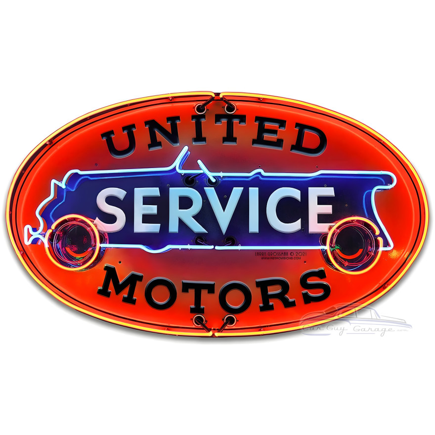United Service Metal Sign - 18" x 11"