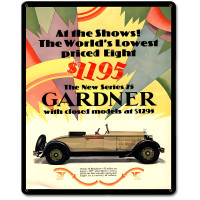 Gardener 1928 Metal Sign - 12" x 15"
