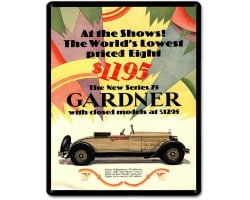 Gardener 1928 Metal Sign - 12" x 15"
