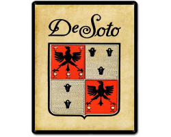 DeSoto Metal Sign - 12" x 15"