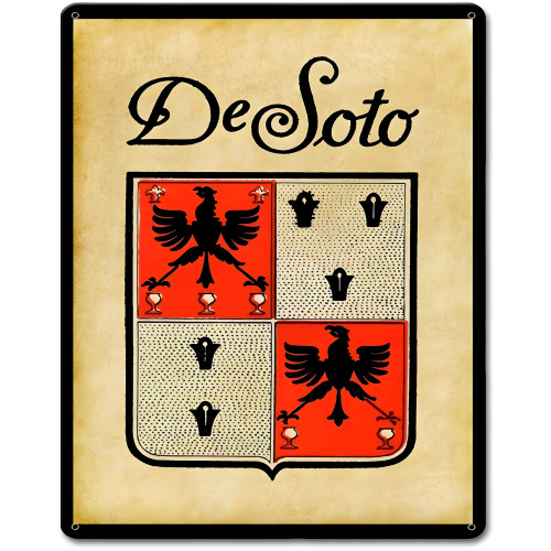 DeSoto Metal Sign - 12" x 15"
