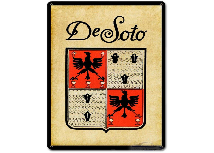 DeSoto Metal Sign - 12" x 15"