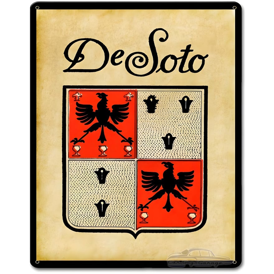 DeSoto Metal Sign - 12" x 15"