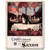Saxon Metal Sign - 12" x 15"