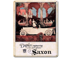 Saxon Metal Sign - 12" x 15"