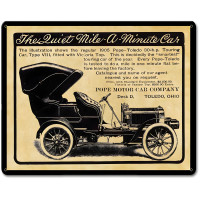 Pope Toledo Satin Metal Sign - 15" x 12"