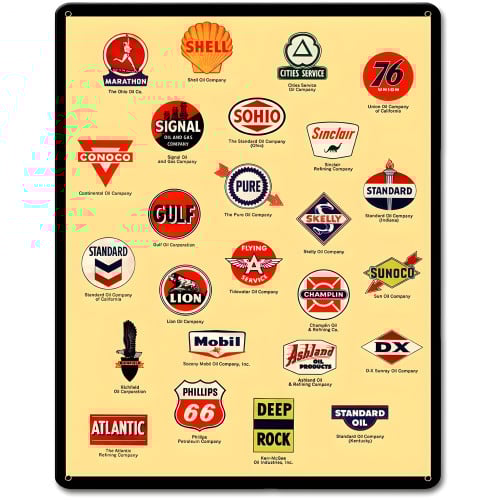 Gas Signs Satin Metal Sign - 12" x 15"