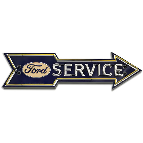 Ford Service Sign Metal Sign - 18" x 5"