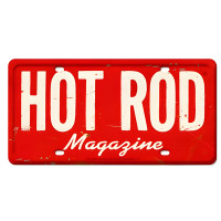 Hot Rod Magazine Metal Sign - 12" x 6"