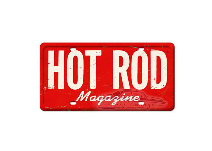 Hot Rod Magazine Metal Sign