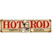 Parts and Service Metal Sign - 20" x 5"