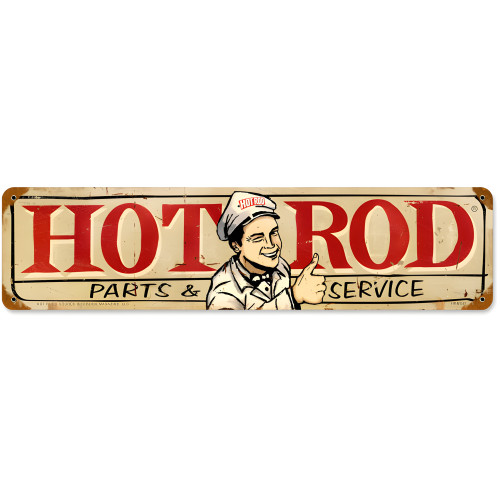 Parts and Service Metal Sign - 20" x 5"