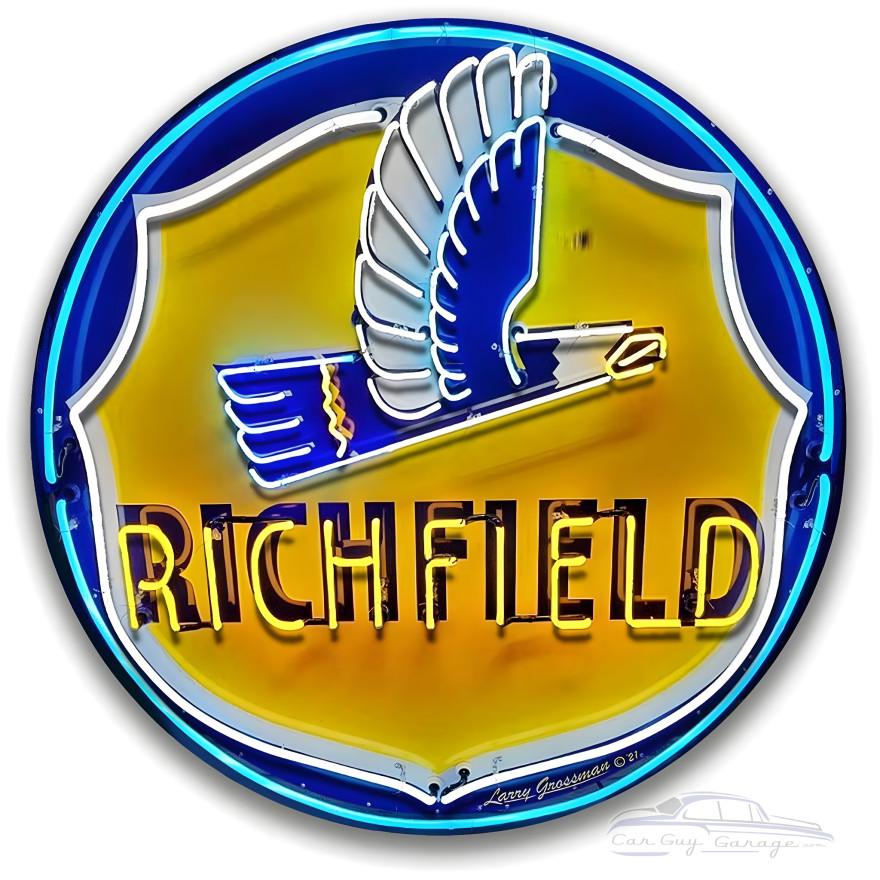 Richfield Metal Sign - 14" Round