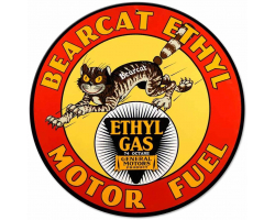Bearcat Ethyl Metal Sign - 14" Round