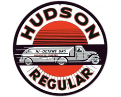 Hudson Regular Metal Sign - 14" Round