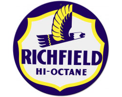 Richfield Hi Octane Metal Sign - 14" x 14"