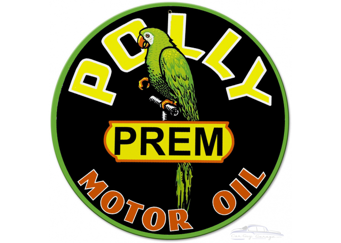 Polly Oil Metal Sign - 14" Round