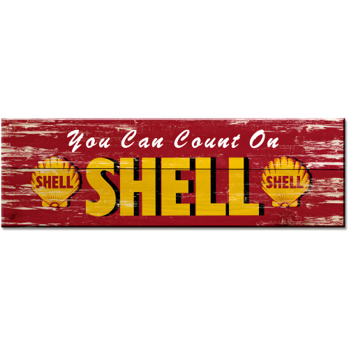 You Can Count on Shell Grunge Sign - 22" x 7"