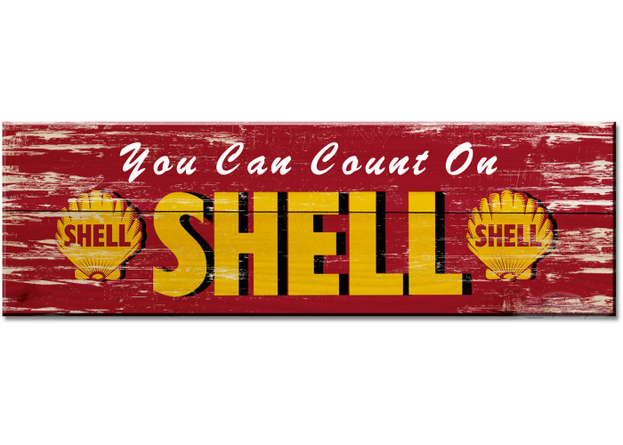 You Can Count On Shell Grunge Sign