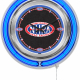 NHRA Drag Racing Blue Neon Clock - 15"