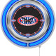 NHRA Drag Racing Blue Neon Clock - 15"