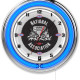 NHRA Drag Racing Hot Rod Blue Neon Clock - 19"